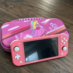 Ninten Switch Lite- Coral with Case